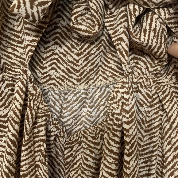 NWT CUPSHE V Neck Wave Pattern Bowknot Back Sleeveless Spaghetti XL - Picture 13 of 14